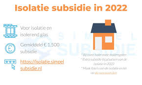 overheid subsidie isolatie